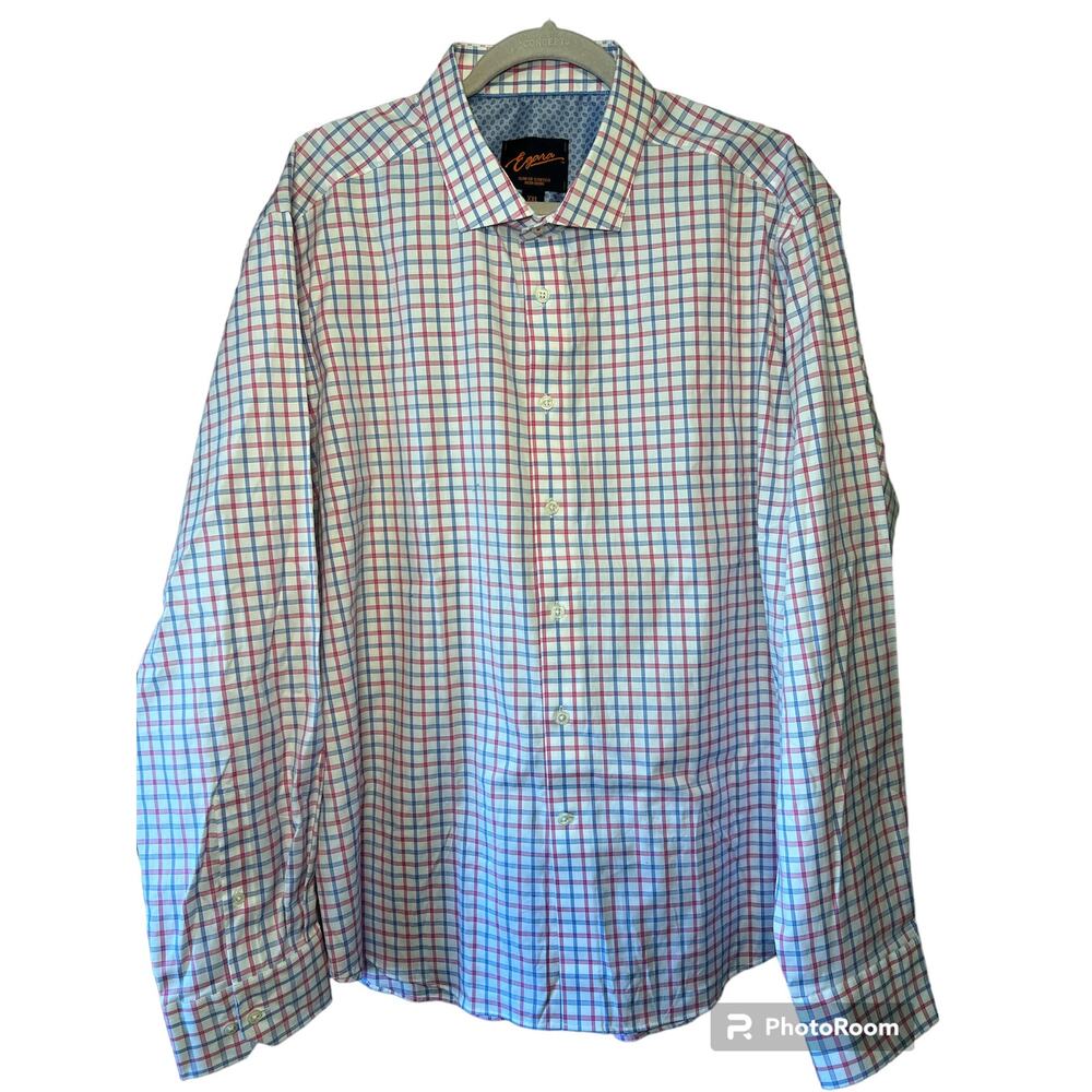 Egara Slim Fit Stretch Non Iron Button Down Shirt - XXL